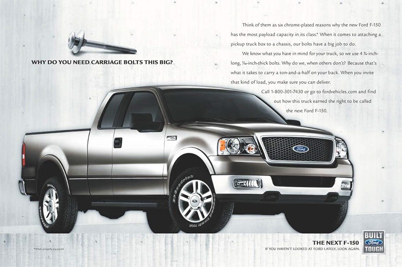 Taptite フォード F150 の広告